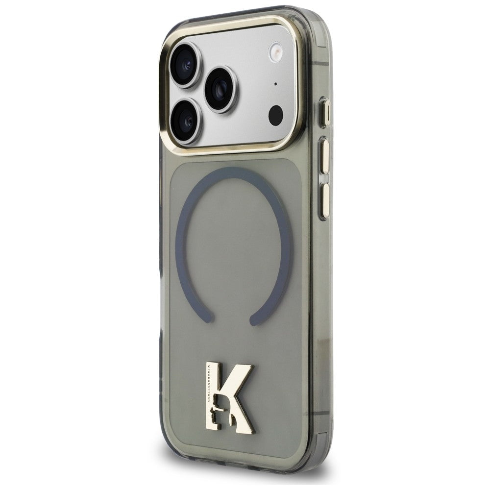 MagSafe Case for Apple iPhone 18 Pro / 17 Pro, Karl Lagerfeld, IML Karl Head Logo, Black