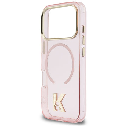 Pouzdro MagSafe pro Apple iPhone 18 Pro / 17 Pro, Karl Lagerfeld, IML Karl Head Logo, růžové