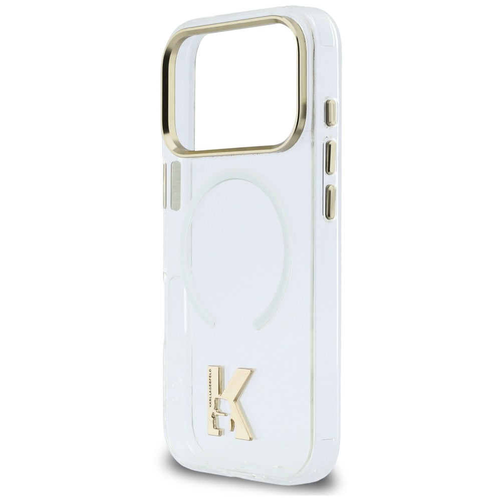 MagSafe Case for Apple iPhone 18 Pro / 17 Pro, Karl Lagerfeld, IML Karl Head Logo, Transparent