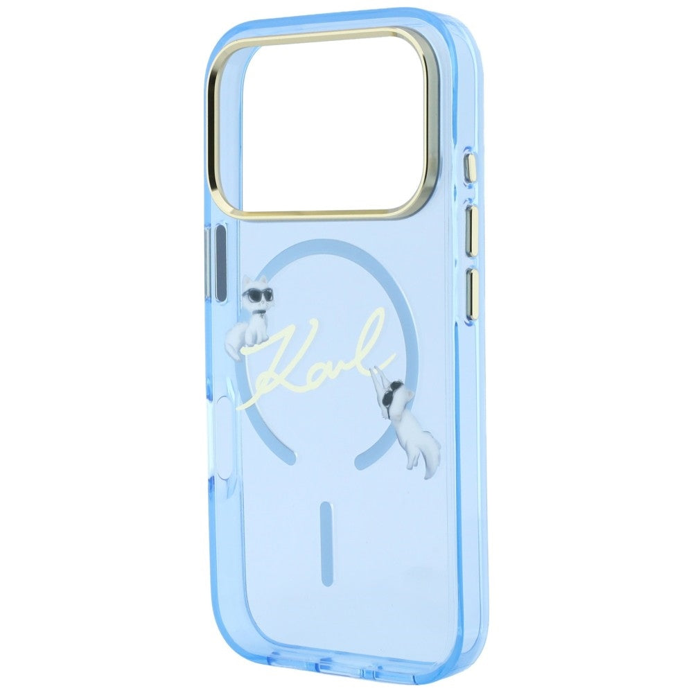 MagSafe pouzdro pro Apple iPhone 18 Pro / 17 Pro, Karl Lagerfeld, IML Karl Script Logo, Bleu