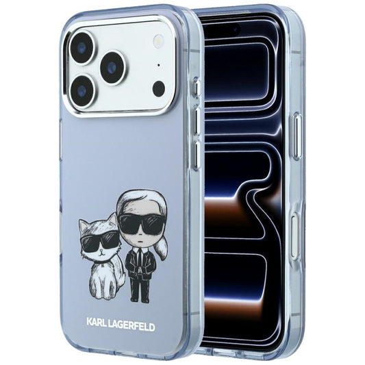 MagSafe pouzdro pro Apple iPhone 18 Pro / 17 Pro, Karl Lagerfeld, IML KC Bodies Sketch Print, Modrá