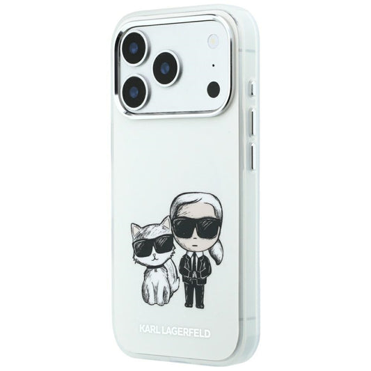 MagSafe pouzdro pro Apple iPhone 18 Pro / 17 Pro, Karl Lagerfeld, KC Bodies Sketch, Béžová