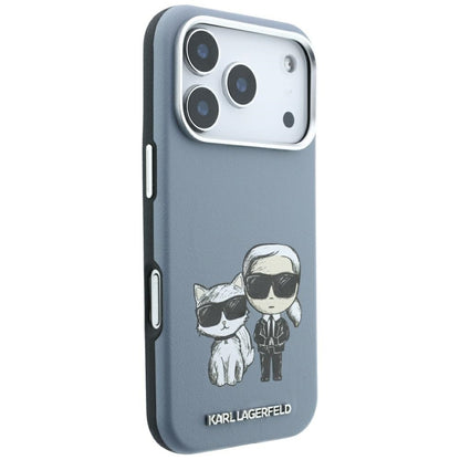 MagSafe pouzdro pro Apple iPhone 18 Pro / 17 Pro, Karl Lagerfeld, KC Bodies Sketch, Bleu