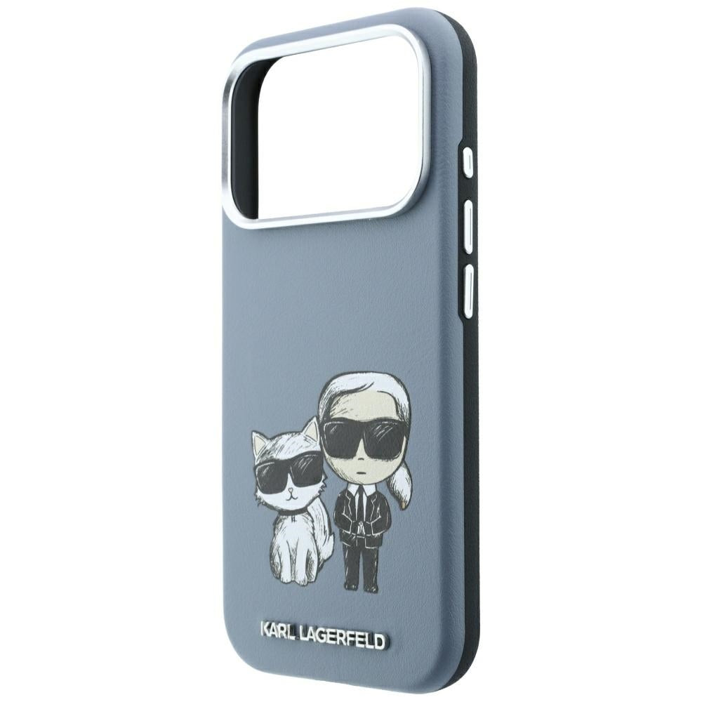 MagSafe pouzdro pro Apple iPhone 18 Pro / 17 Pro, Karl Lagerfeld, KC Bodies Sketch, Bleu