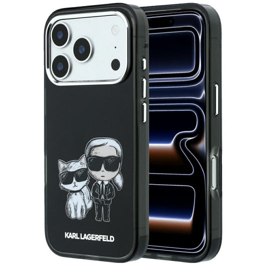 MagSafe pouzdro pro Apple iPhone 18 Pro / 17 Pro, Karl Lagerfeld, KC Bodies Sketch, černé