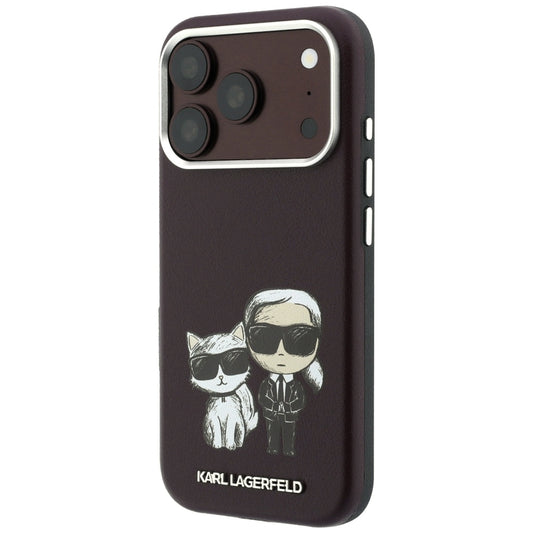 MagSafe pouzdro pro Apple iPhone 18 Pro / 17 Pro, Karl Lagerfeld, KC Bodies Sketch, Vínová