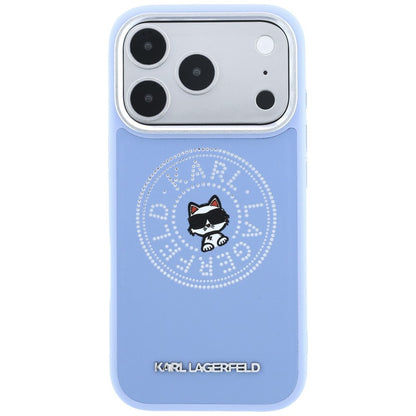 MagSafe Case for Apple iPhone 18 Pro / 17 Pro, Karl Lagerfeld, Point and Choupette Sketch, Blue