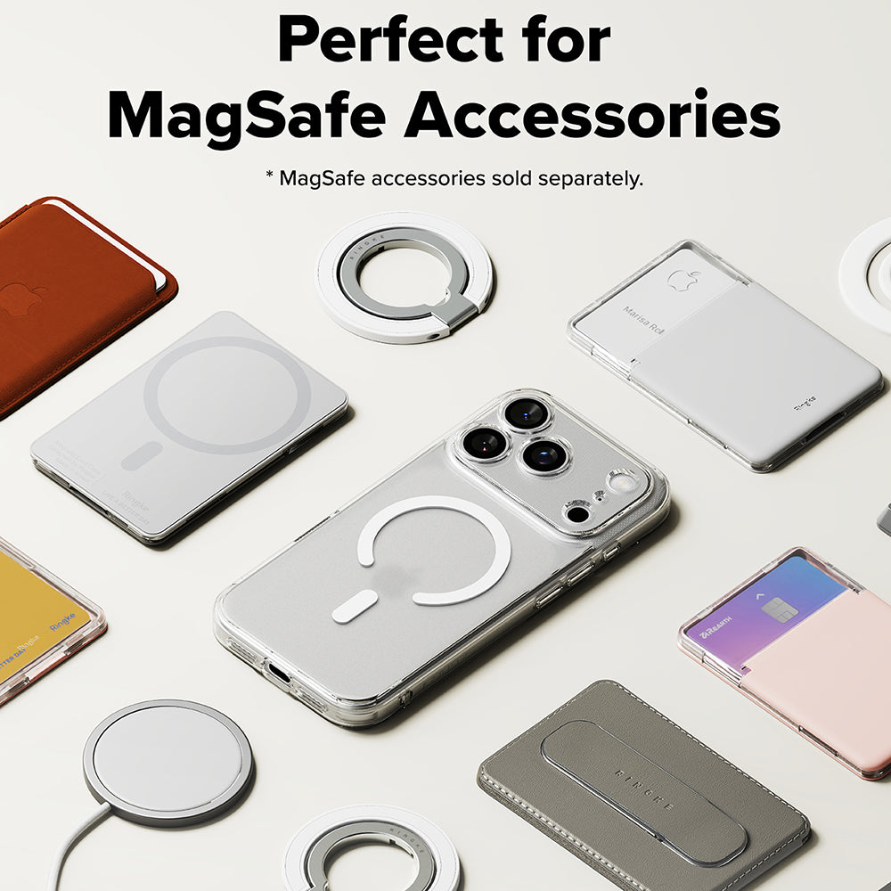 MagSafe pouzdro pro Apple iPhone 18 Pro / 17 Pro, Ringke, Fusion, Matně průhledné