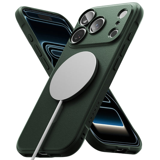 MagSafe pouzdro pro Apple iPhone 18 Pro / 17 Pro, Ringke, Onyx, Tmavě zelená