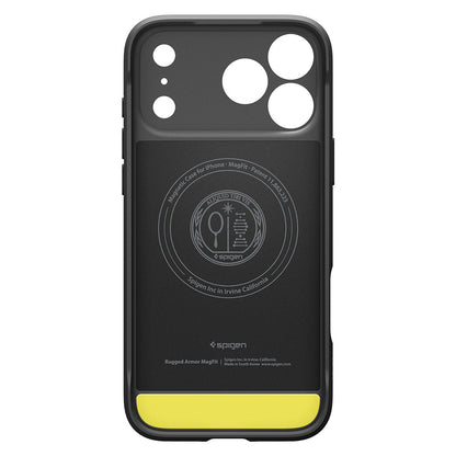 MagSafe pouzdro pro Apple iPhone 18 Pro / 17 Pro, Spigen, Rugged Armor, Matná černá ACS12147