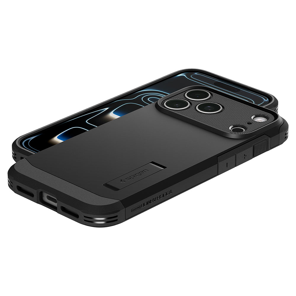 MagSafe pouzdro pro Apple iPhone 18 Pro / 17 Pro, Spigen, Tough Armor T, černé ACS12173