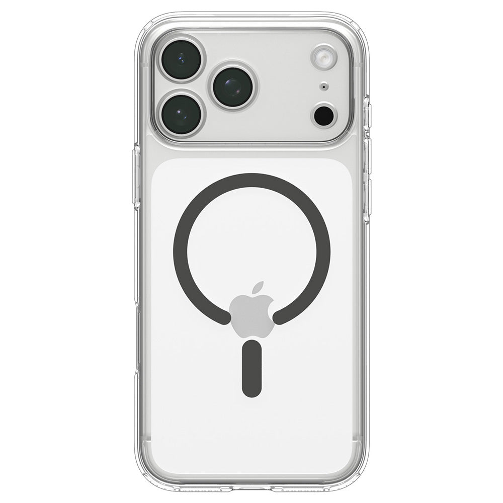 MagSafe pouzdro pro Apple iPhone 18 Pro / 17 Pro, Spigen, Ultra Hybrid, Šedá průhledná ACS12156