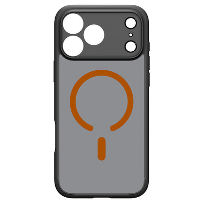 MagSafe pouzdro pro Apple iPhone 18 Pro / 17 Pro, Spigen, Ultra Hybrid, Černá Oranžová Matná ACS12162