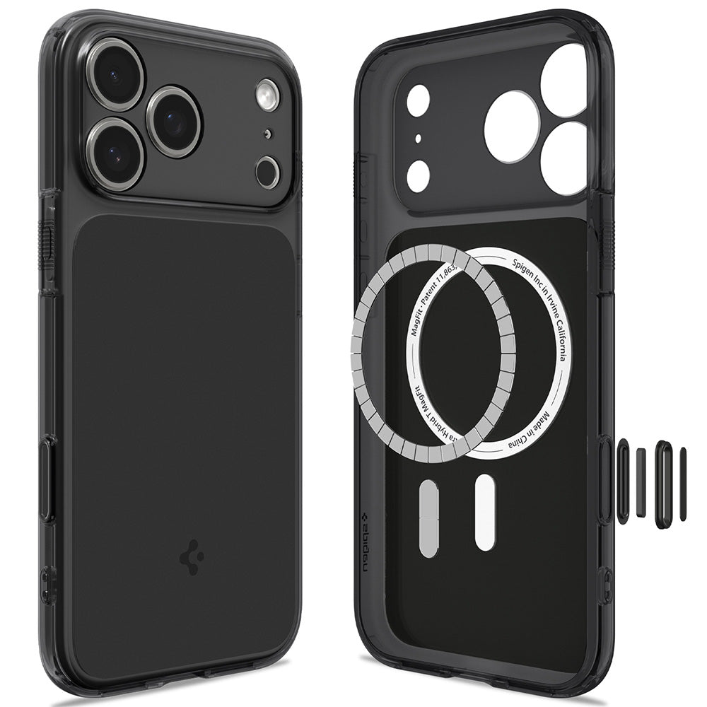 MagSafe pouzdro pro Apple iPhone 18 Pro / 17 Pro, Spigen, Ultra Hybrid T, Matná černá ACS12171