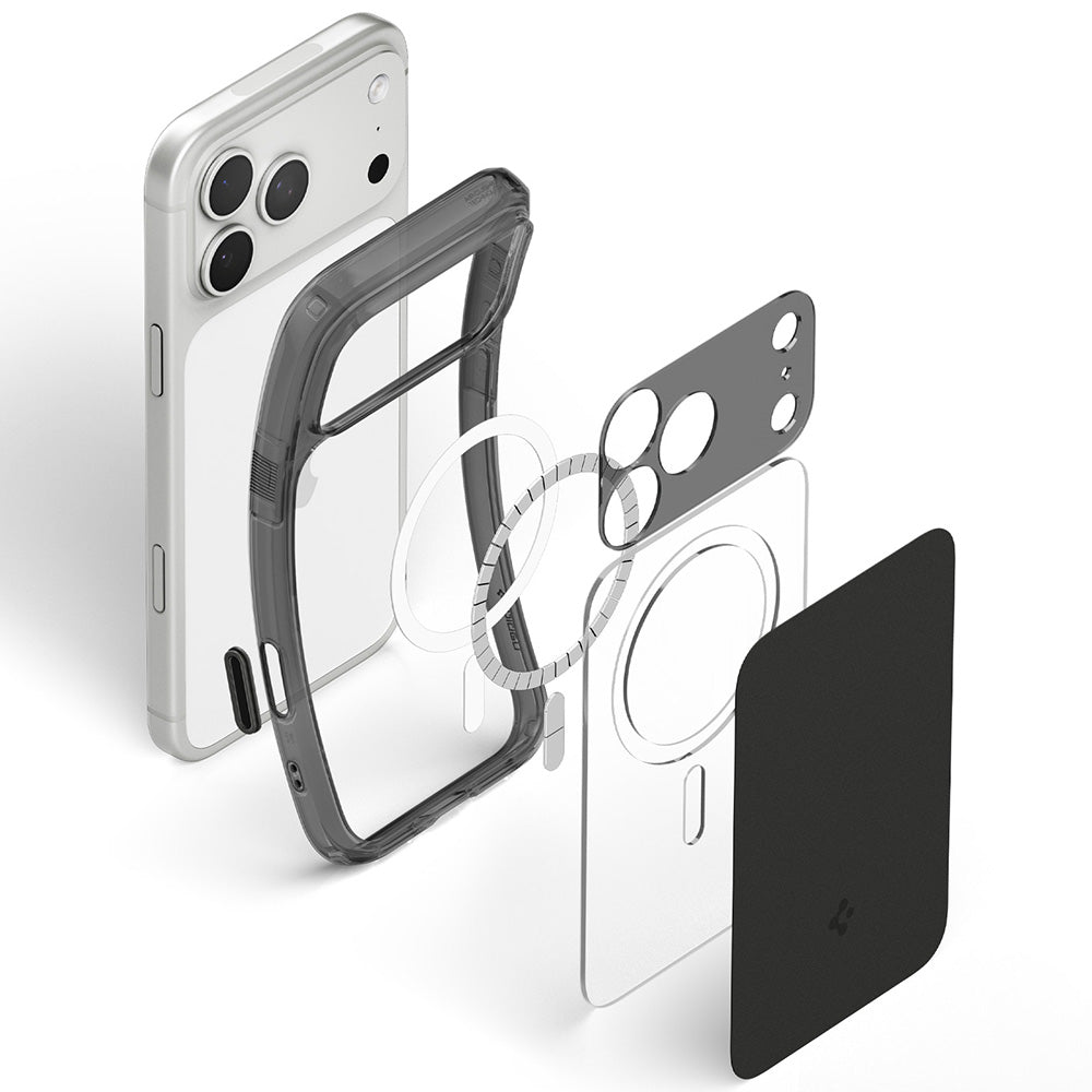 MagSafe pouzdro pro Apple iPhone 18 Pro / 17 Pro, Spigen, Ultra Hybrid T, Matná černá ACS12171