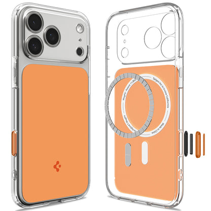 MagSafe pouzdro pro Apple iPhone 18 Pro / 17 Pro, Spigen, Ultra Hybrid T, Oranžové ACS12170