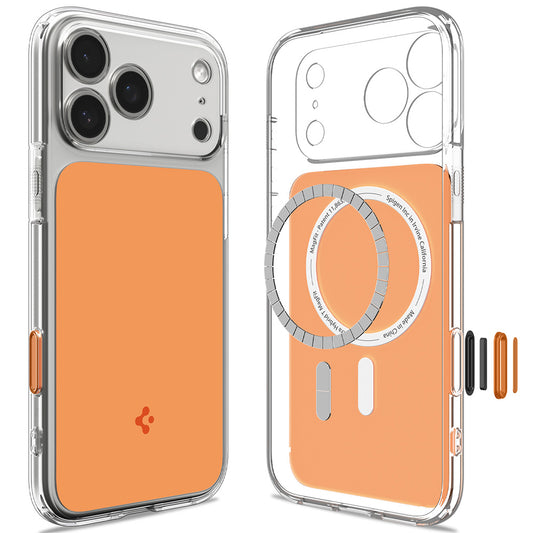 MagSafe pouzdro pro Apple iPhone 18 Pro / 17 Pro, Spigen, Ultra Hybrid T, Oranžové ACS12170