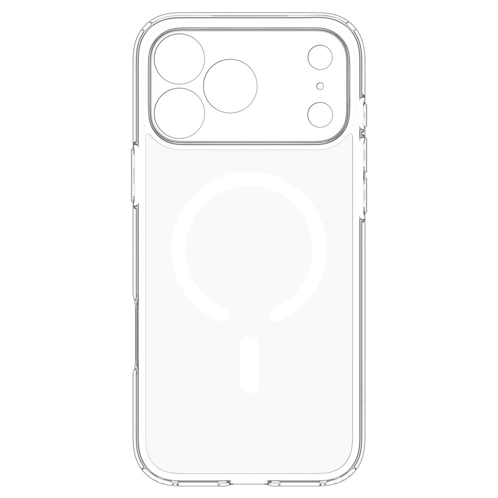 MagSafe pouzdro pro Apple iPhone 18 Pro / 17 Pro, Spigen, Ultra Hybrid, Průhledná bílá ACS12155