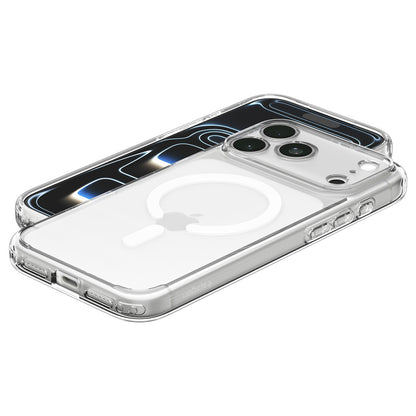 MagSafe pouzdro pro Apple iPhone 18 Pro / 17 Pro, Spigen, Ultra Hybrid, Průhledná bílá ACS12155
