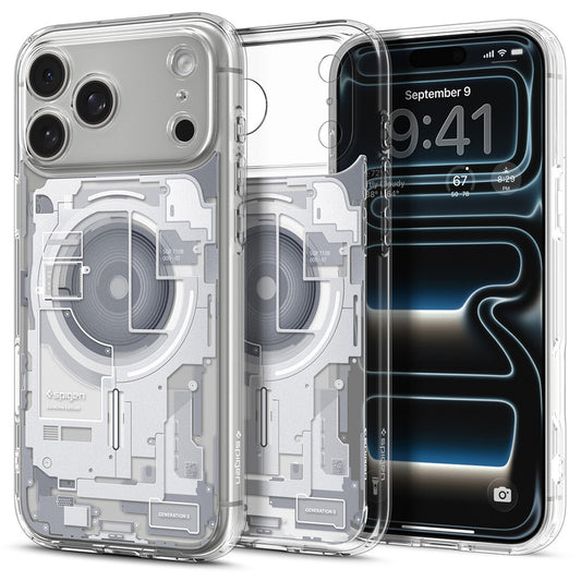 MagSafe pouzdro pro Apple iPhone 18 Pro / 17 Pro, Spigen, Ultra Hybrid Zero One, bílé ACS12163