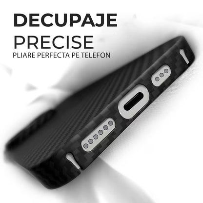 Pouzdro MagSafe pro Apple iPhone 18 Pro / 17 Pro, Techsuit, aramidové vlákno, černé