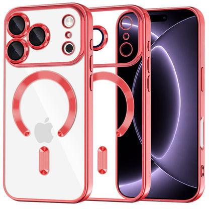 MagSafe pouzdro pro Apple iPhone 18 Pro / 17 Pro, Techsuit, Luxury Crystal, Červené