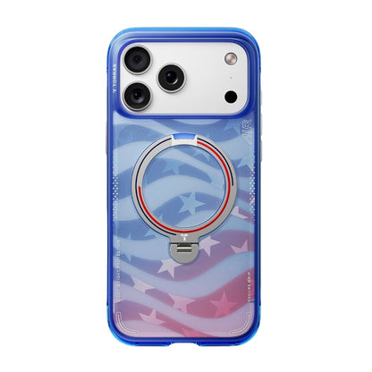 MagSafe pouzdro pro Apple iPhone 18 Pro / 17 Pro, Torras, Ostand Q3 Air Football, Modrá
