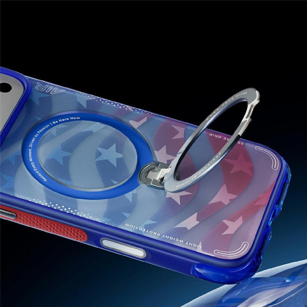 MagSafe pouzdro pro Apple iPhone 18 Pro / 17 Pro, Torras, Ostand Q3 Air Football, Modrá