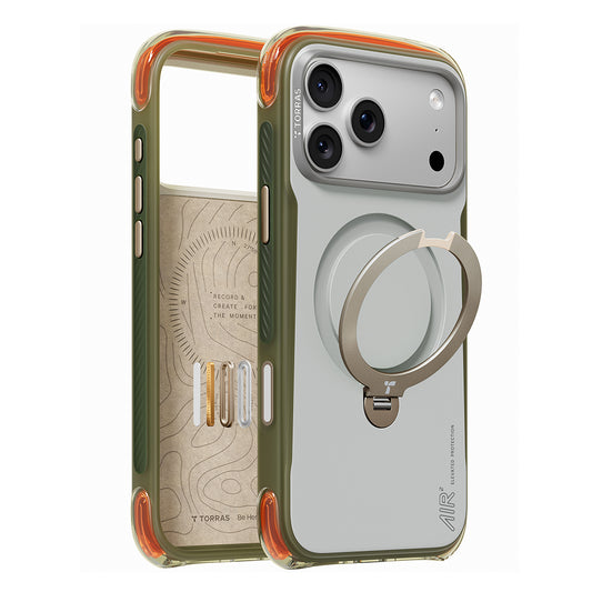 MagSafe pouzdro pro Apple iPhone 18 Pro / 17 Pro, Torras, Ostand Q3 Air Pro, bílé