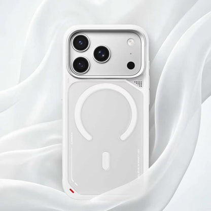Pouzdro MagSafe pro Apple iPhone 18 Pro Max / 17 Pro Max, Blueo, stojánek s odvodem tepla, saténově vínové