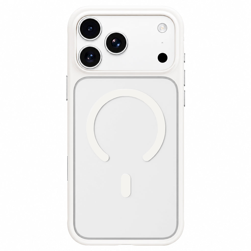 Pouzdro MagSafe pro Apple iPhone 18 Pro Max / 17 Pro Max, Blueo, šetrné k pokožce, odolné proti pádu, saténově bílé