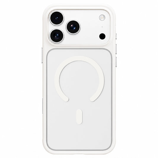 Pouzdro MagSafe pro Apple iPhone 18 Pro Max / 17 Pro Max, Blueo, šetrné k pokožce, odolné proti pádu, saténově bílé