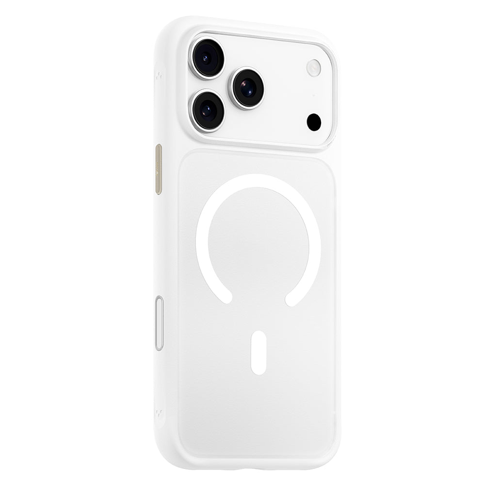 Pouzdro MagSafe pro Apple iPhone 18 Pro Max / 17 Pro Max, Blueo, šetrné k pokožce, odolné proti pádu, saténově bílé