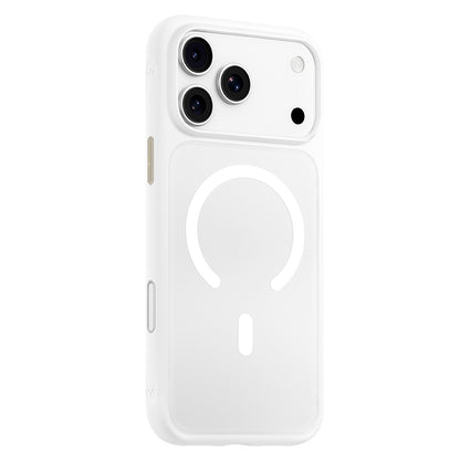 Pouzdro MagSafe pro Apple iPhone 18 Pro Max / 17 Pro Max, Blueo, šetrné k pokožce, odolné proti pádu, saténově bílé