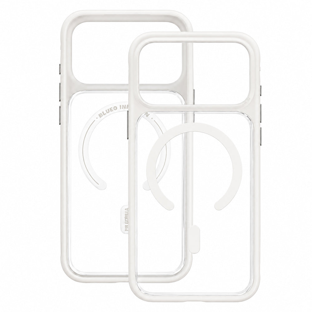 Pouzdro MagSafe pro Apple iPhone 18 Pro Max / 17 Pro Max, Blueo, šetrné k pokožce, odolné proti pádu, saténově bílé