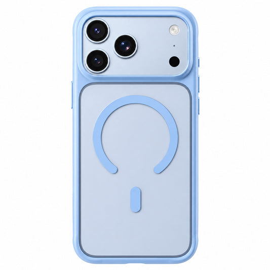 Pouzdro MagSafe pro Apple iPhone 18 Pro Max / 17 Pro Max, Blueo, šetrné k pokožce, odolné proti pádu, saténově modré