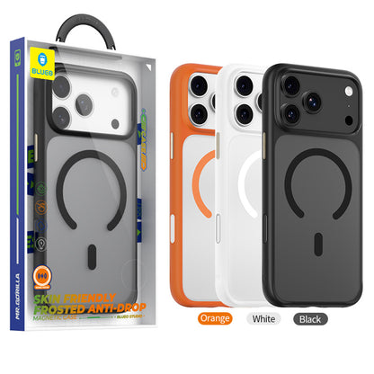 Pouzdro MagSafe pro Apple iPhone 18 Pro Max / 17 Pro Max, Blueo, šetrné k pokožce, odolné proti pádu, saténově černé