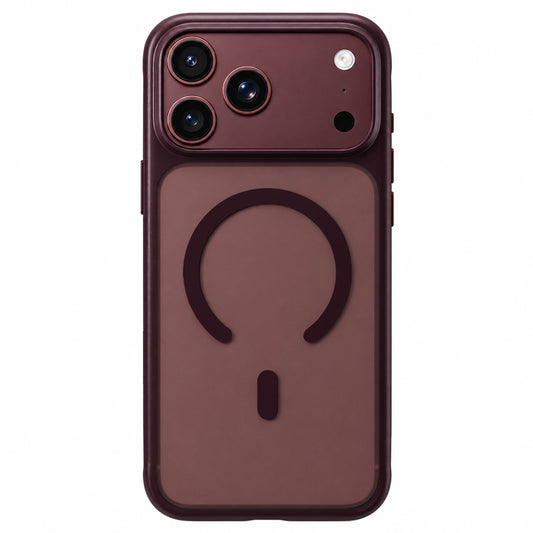 Pouzdro MagSafe pro Apple iPhone 18 Pro Max / 17 Pro Max, Blueo, šetrné k pokožce, odolné proti pádu, saténově vínové