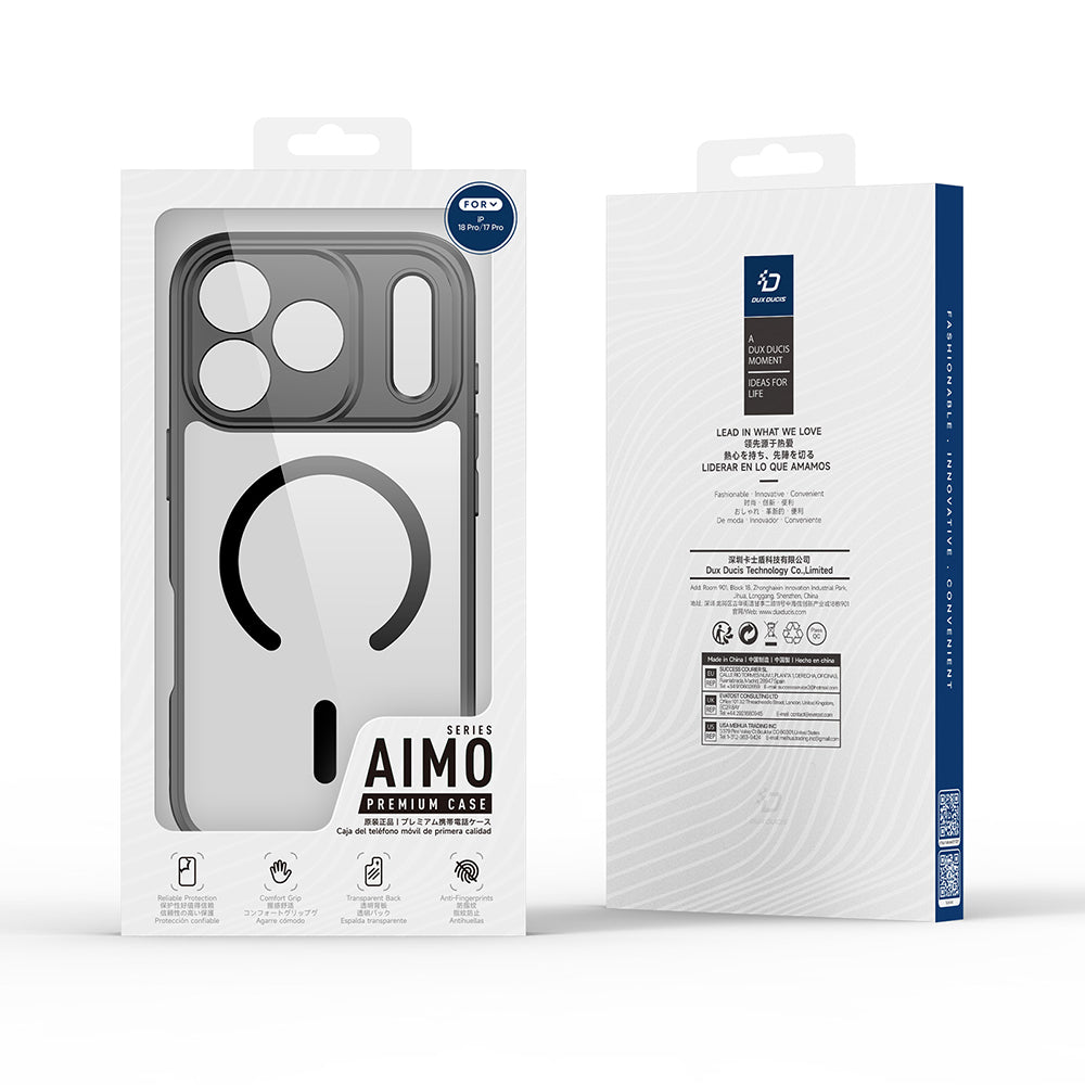 MagSafe pouzdro pro Apple iPhone 18 Pro Max / 17 Pro Max, DUX DUCIS, Aimo, černé