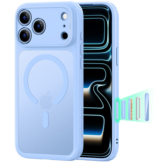 MagSafe pouzdro pro Apple iPhone 18 Pro Max / 17 Pro Max, ESR, Classic Hybrid, Modrý Satinovaný