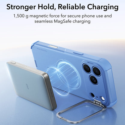 MagSafe pouzdro pro Apple iPhone 18 Pro Max / 17 Pro Max, ESR, Cyber Armor Kickstand, modré