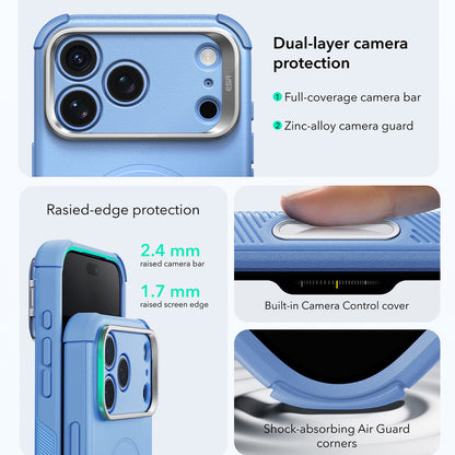 MagSafe pouzdro pro Apple iPhone 18 Pro Max / 17 Pro Max, ESR, Cyber Armor Kickstand, modré