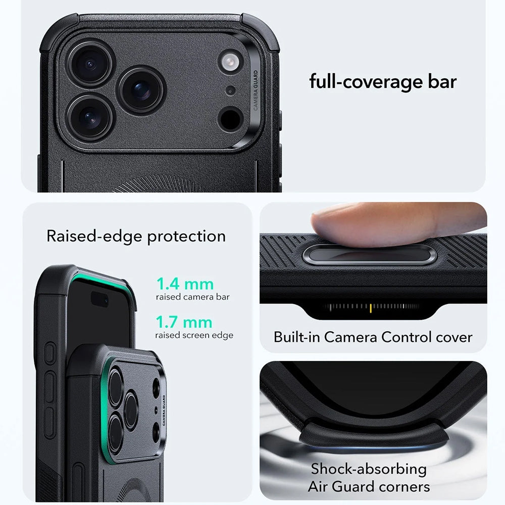 MagSafe pouzdro pro Apple iPhone 18 Pro Max / 17 Pro Max, ESR, Cyber, černé