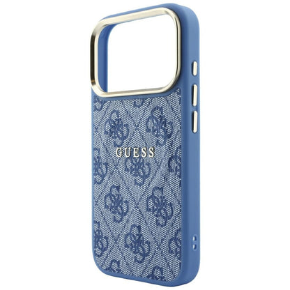 MagSafe pouzdro pro Apple iPhone 18 Pro Max / 17 Pro Max, Guess, 4G Embossed Classic, Modrá
