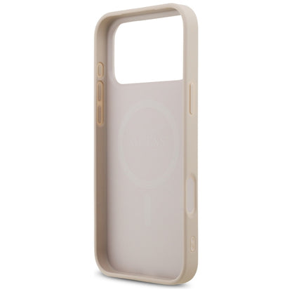 MagSafe pouzdro pro Apple iPhone 18 Pro Max / 17 Pro Max, Guess, 4G Small and Classic, Růžová