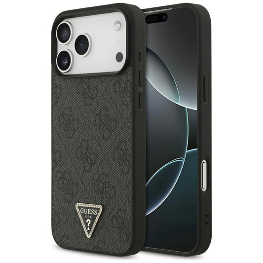 MagSafe pouzdro pro Apple iPhone 18 Pro Max / 17 Pro Max, Guess, 4G Triangle Strass, černé