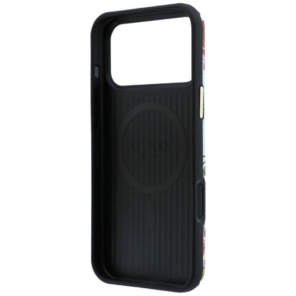 MagSafe Case for Apple iPhone 18 Pro Max / 17 Pro Max, Guess, Blossom Roses Print, Blue