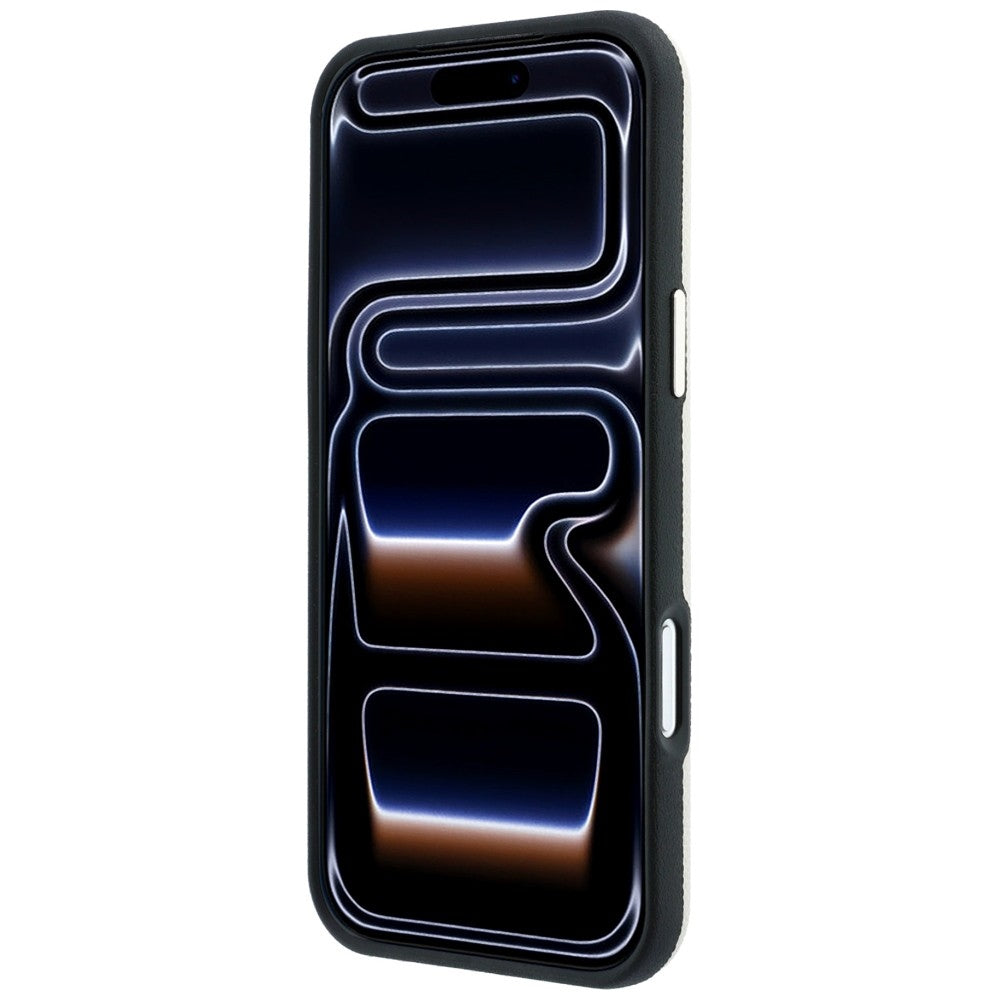 MagSafe pouzdro pro Apple iPhone 18 Pro Max / 17 Pro Max, Guess, Zrnitý kulatý logo s kamínky, Béžová