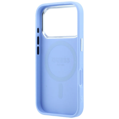 MagSafe pouzdro pro Apple iPhone 18 Pro Max / 17 Pro Max, Guess, Grained Triangle Logo, Bleu