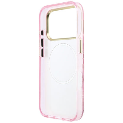 MagSafe Case for Apple iPhone 18 Pro Max / 17 Pro Max, Guess, IML Glitter Blossom Roses, Pink